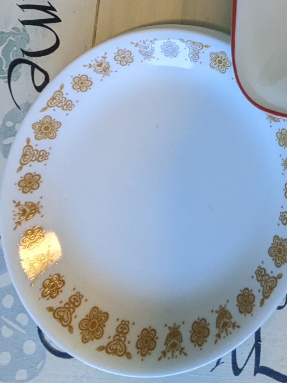 Vtg. Corelle 6 Cake Plates, Butterfly Pattern - Picture 3 of 3